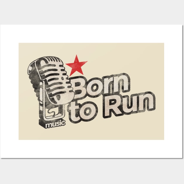 Born to Run - Vintage Karaoke song Wall Art by G-THE BOX